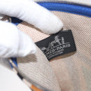 HERMES Victoria 3 Surf Yachting Flat GM Bag Canvas Multicolor Auth 182737M-13