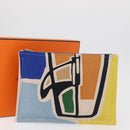 HERMES Victoria 3 Surf Yachting Flat GM Bag Canvas Multicolor Auth 182737M-17