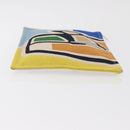 HERMES Victoria 3 Surf Yachting Flat GM Bag Canvas Multicolor Auth 182737M-4