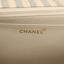 CHANEL Matelasse 30 Chain Shoulder Bag Canvas Gray Gold CC Auth 182738SAV-24
