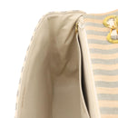 CHANEL Matelasse 30 Chain Shoulder Bag Canvas Gray Gold CC Auth 182738SAV-26
