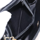 CHANEL Mini Matelasse 17 Chain Shoulder Bag Satin Black Gold CC Auth 182739SAV-11