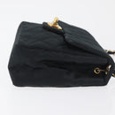 CHANEL Mini Matelasse 17 Chain Shoulder Bag Satin Black Gold CC Auth 182739SAV-3