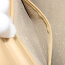 CHANEL Matelasse 25 Chain Shoulder Bag Lamb Skin Beige Gold CC Auth 182740-25
