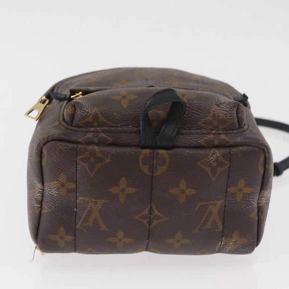 LOUIS VUITTON Monogram Palm Springs MINI Rucksack M44873 LV Auth 182764