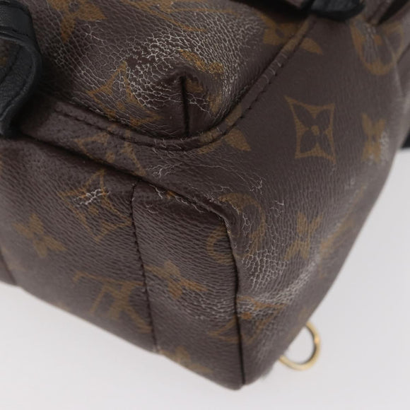 LOUIS VUITTON Monogram Palm Springs MINI Rucksack M44873 LV Auth 182764