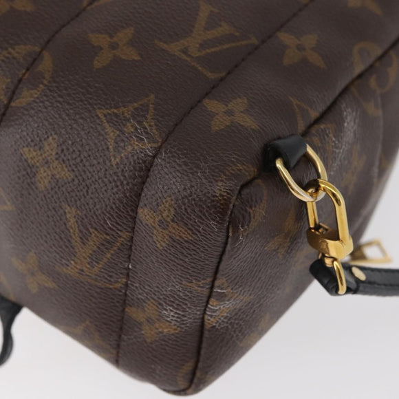 LOUIS VUITTON Monogram Palm Springs MINI Rucksack M44873 LV Auth 182764