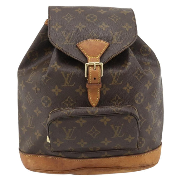 LOUIS VUITTON Monogram Montsouris MM Backpack M51136 LV Auth 182770