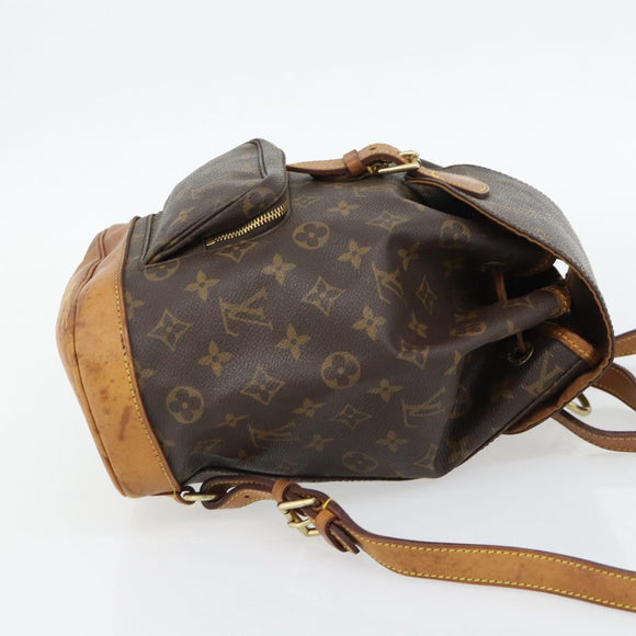 LOUIS VUITTON Monogram Montsouris MM Backpack M51136 LV Auth 182770