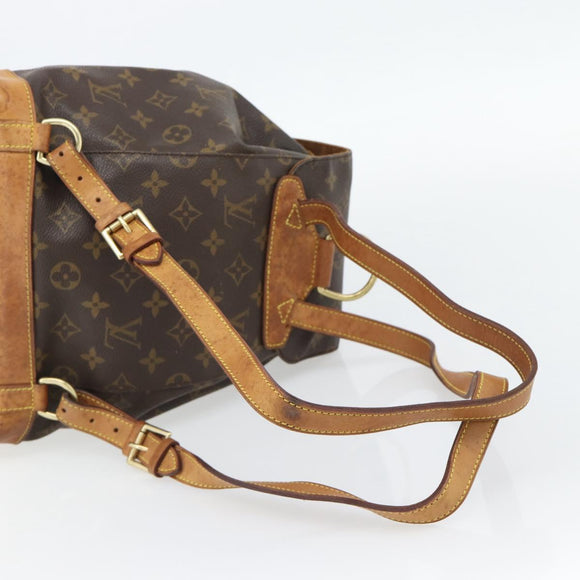 LOUIS VUITTON Monogram Montsouris MM Backpack M51136 LV Auth 182770