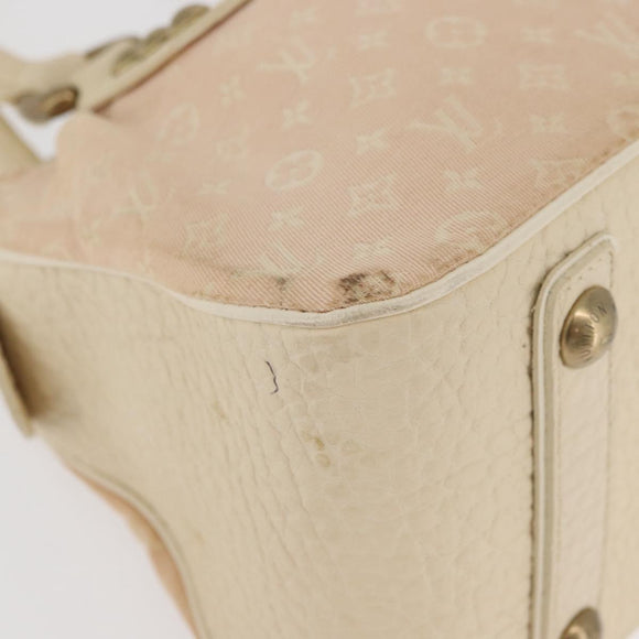 LOUIS VUITTON Monogram Mini Lin Trapeze PM Hand Bag Pink M40062 LV Auth 182773