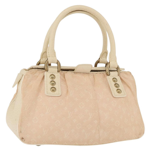 LOUIS VUITTON Monogram Mini Lin Trapeze PM Hand Bag Pink M40062 LV Auth 182773
