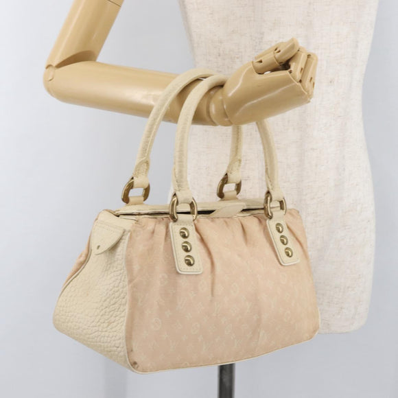 LOUIS VUITTON Monogram Mini Lin Trapeze PM Hand Bag Pink M40062 LV Auth 182773