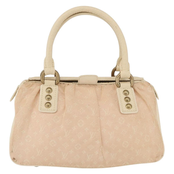 LOUIS VUITTON Monogram Mini Lin Trapeze PM Hand Bag Pink M40062 LV Auth 182773