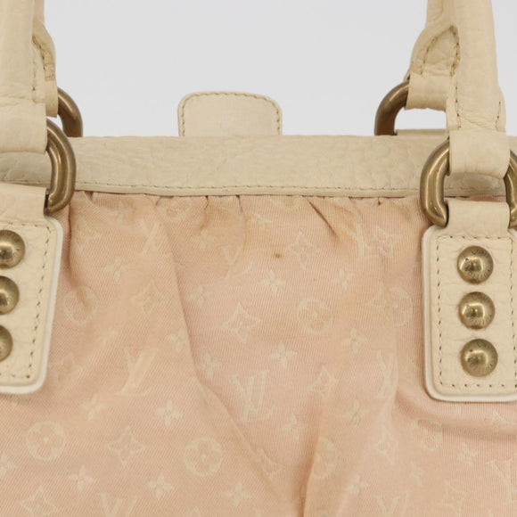 LOUIS VUITTON Monogram Mini Lin Trapeze PM Hand Bag Pink M40062 LV Auth 182773