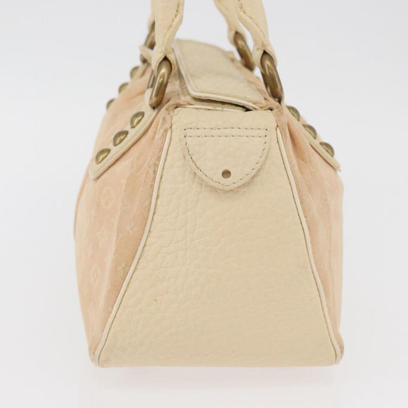 LOUIS VUITTON Monogram Mini Lin Trapeze PM Hand Bag Pink M40062 LV Auth 182773