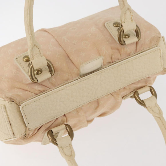 LOUIS VUITTON Monogram Mini Lin Trapeze PM Hand Bag Pink M40062 LV Auth 182773