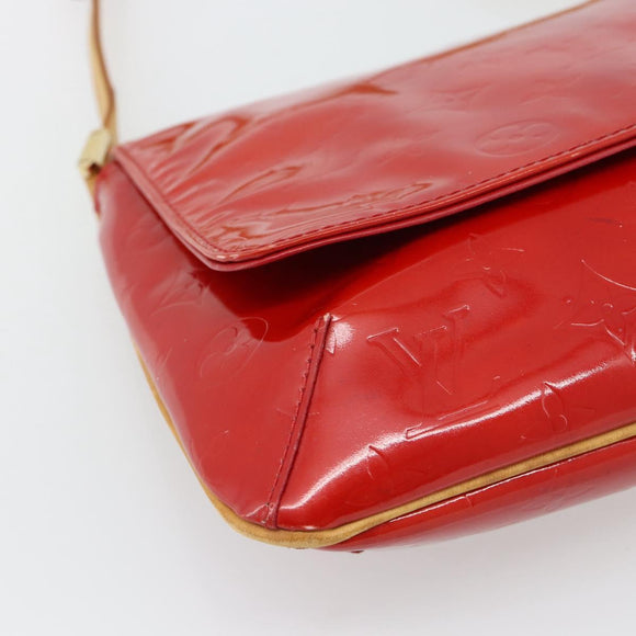 LOUIS VUITTON Monogram Vernis Thompson Street Bag Red Rouge M91094 Auth 182774