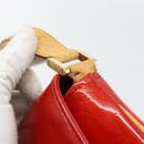LOUIS VUITTON Monogram Vernis Thompson Street Bag Red Rouge M91094 Auth 182774-10