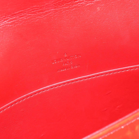 LOUIS VUITTON Monogram Vernis Thompson Street Bag Red Rouge M91094 Auth 182774