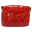 LOUIS VUITTON Monogram Vernis Thompson Street Bag Red Rouge M91094 Auth 182774-13
