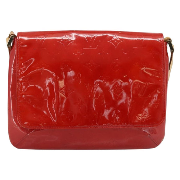 LOUIS VUITTON Monogram Vernis Thompson Street Bag Red Rouge M91094 Auth 182774