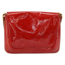 LOUIS VUITTON Monogram Vernis Thompson Street Bag Red Rouge M91094 Auth 182774-2