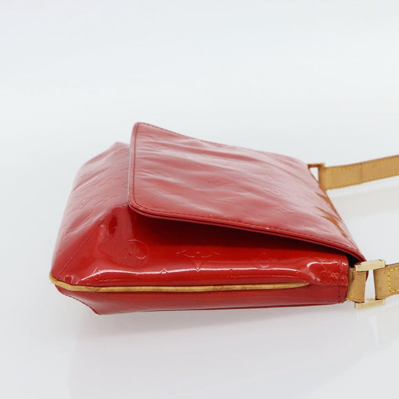 LOUIS VUITTON Monogram Vernis Thompson Street Bag Red Rouge M91094 Auth 182774