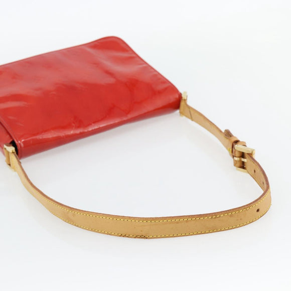 LOUIS VUITTON Monogram Vernis Thompson Street Bag Red Rouge M91094 Auth 182774