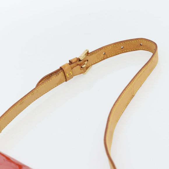 LOUIS VUITTON Monogram Vernis Thompson Street Bag Red Rouge M91094 Auth 182774