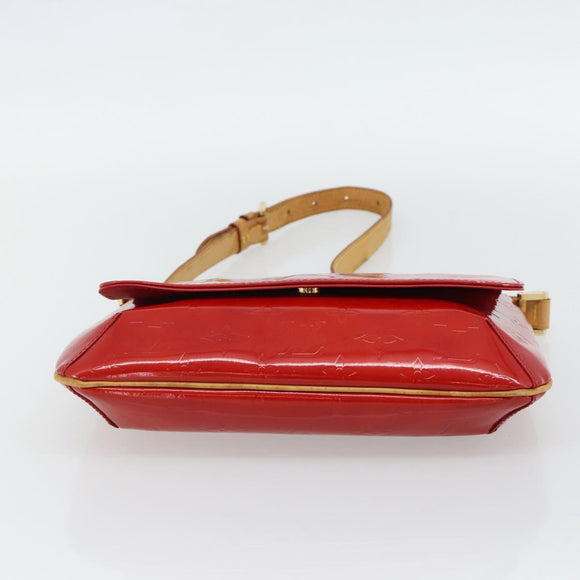 LOUIS VUITTON Monogram Vernis Thompson Street Bag Red Rouge M91094 Auth 182774