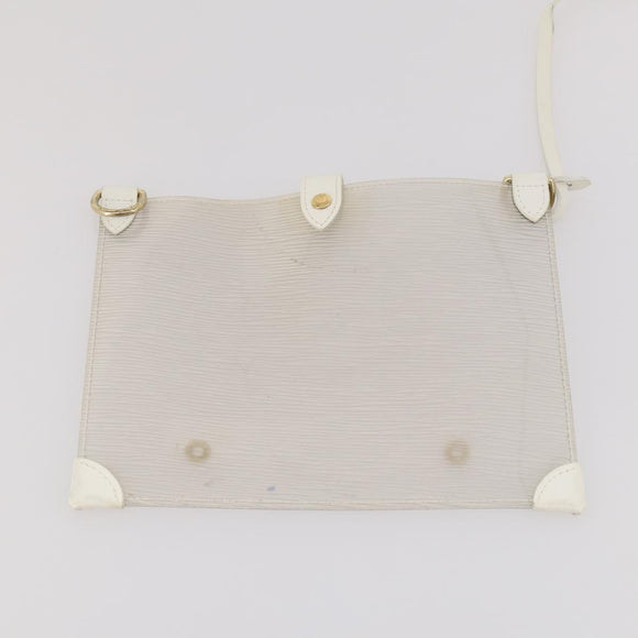 LOUIS VUITTON Epi Plage Lagoon Bay Tote Bag White Clear M92151 LV Auth 182775A