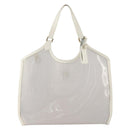 LOUIS VUITTON Epi Plage Lagoon Bay Tote Bag White Clear M92151 LV Auth 182775A-13