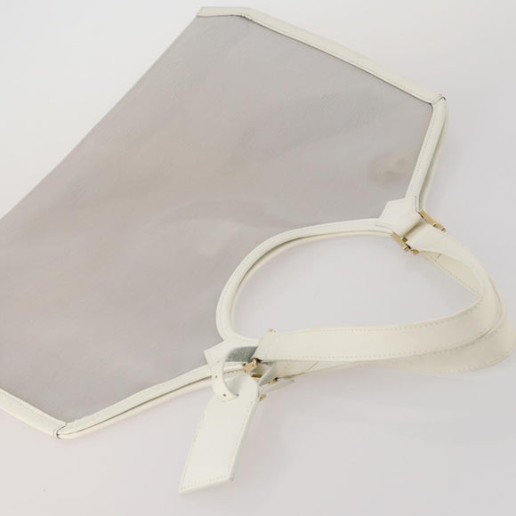 LOUIS VUITTON Epi Plage Lagoon Bay Tote Bag White Clear M92151 LV Auth 182775A