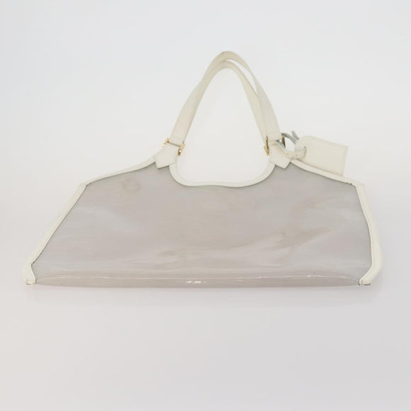 LOUIS VUITTON Epi Plage Lagoon Bay Tote Bag White Clear M92151 LV Auth 182775A