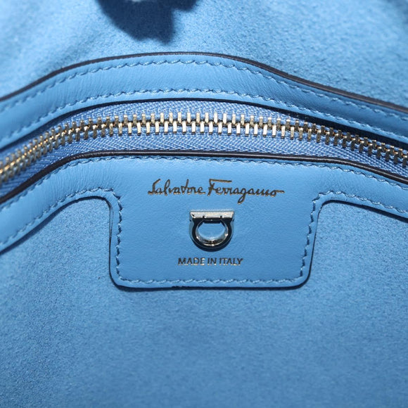 Salvatore Ferragamo Gancini Tote Bag Leather Multicolor Gold Auth 182776SAM