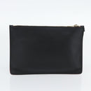 Salvatore Ferragamo Gancini Hand Bag Leather 2way Black Gold Auth 182777V-22