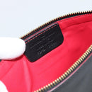 Salvatore Ferragamo Gancini Hand Bag Leather 2way Black Gold Auth 182777V-24