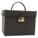 CELINE Macadam Canvas Vanity Horse Carriage Bag PVC Leder Schwarz Auth 182779V-1