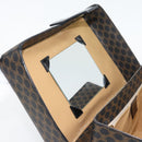 CELINE Macadam Canvas Vanity Horse Carriage Bag PVC Leder Schwarz Auth 182779V-10