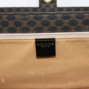 CELINE Macadam Canvas Vanity Horse Carriage Bag PVC Leder Schwarz Auth 182779V-19