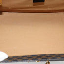 CELINE Macadam Canvas Vanity Horse Carriage Bag PVC Leder Schwarz Auth 182779V-11