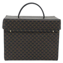 CELINE Macadam Canvas Vanity Horse Carriage Bag PVC Leder Schwarz Auth 182779V-2