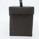 CELINE Macadam Canvas Vanity Horse Carriage Bag PVC Leder Schwarz Auth 182779V-3