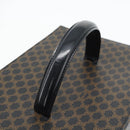 CELINE Macadam Canvas Vanity Horse Carriage Bag PVC Leder Schwarz Auth 182779V-7