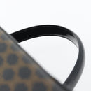 CELINE Macadam Canvas Vanity Horse Carriage Bag PVC Leder Schwarz Auth 182779V-8
