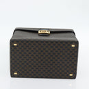CELINE Macadam Canvas Vanity Horse Carriage Bag PVC Leder Schwarz Auth 182779V-5