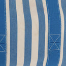 HERMES Cannes MM Hand Bag Canvas Blue Silver Auth 182782A-10
