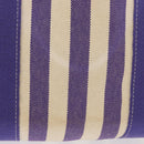 HERMES Cannes MM Hand Bag Canvas Purple Silver Auth 182783A-4