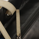 CHANEL Paris Biarritz MM Tote Bag Coated Canvas Silver CC Auth 182784-10
